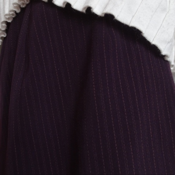 PURPLE SKIRT WITH VERTICAL STRIPES - Picture 3 of 4